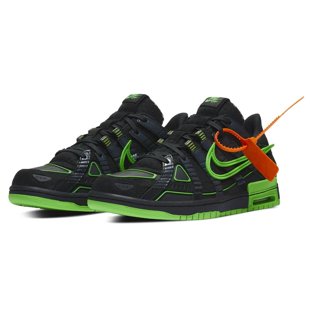 Off-White x Nike Air Rubber Dunk 'Green Strike'- Streetwear Fashion - thesclo.com