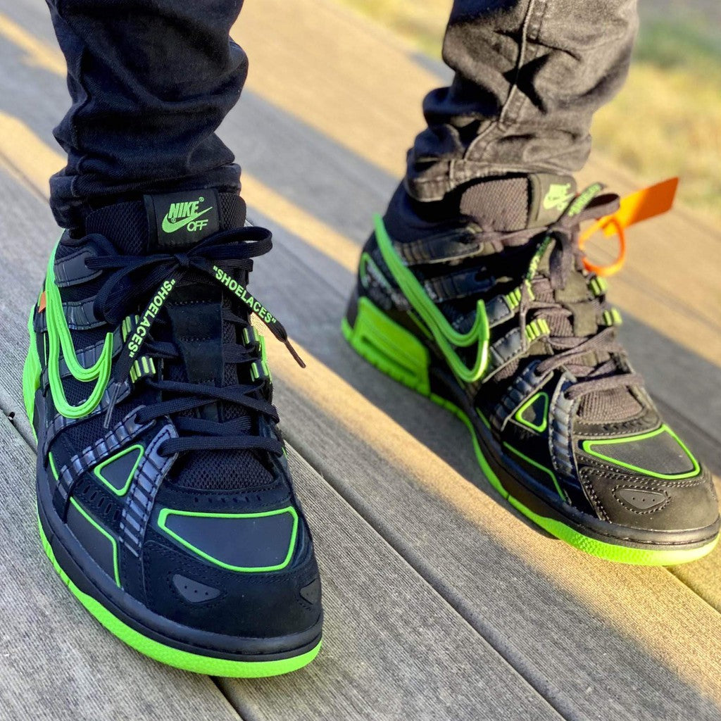 Off-White x Nike Air Rubber Dunk 'Green Strike'- Streetwear Fashion - thesclo.com