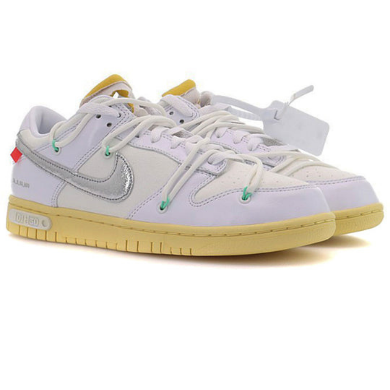 Off-White x Nike Dunk Low 'Lot 01 of 50' - Streetwear Fashion - thesclo.com