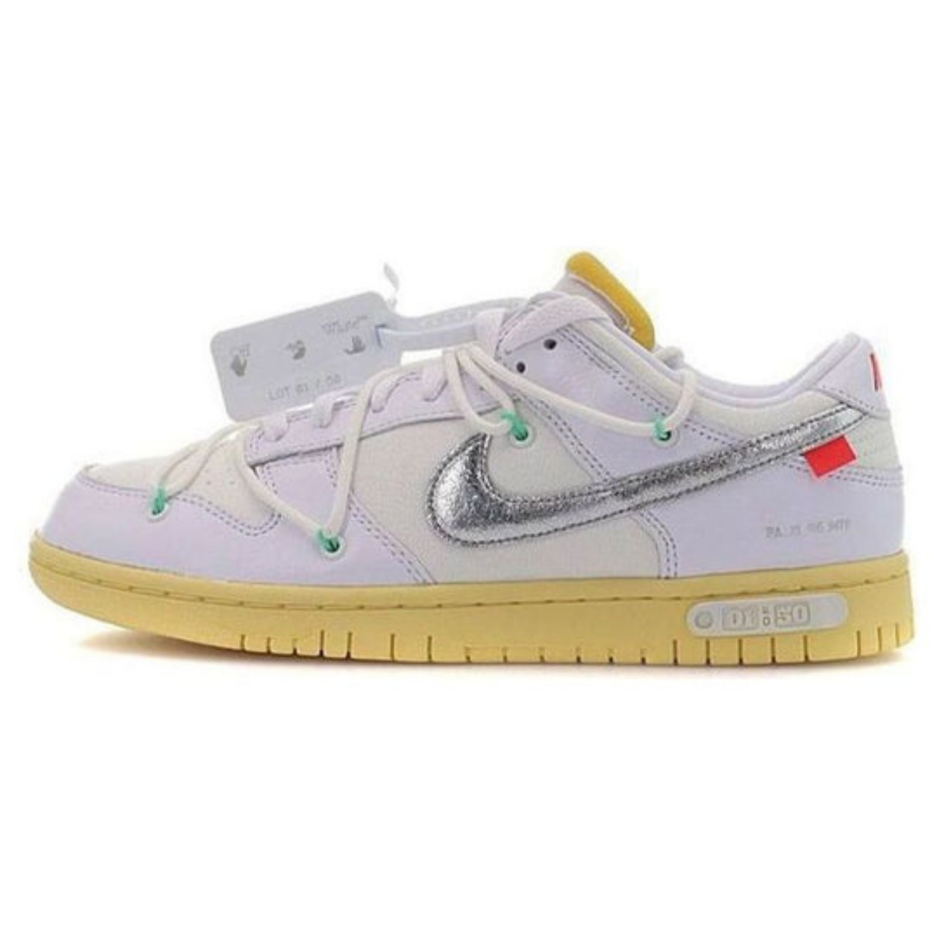 Off-White x Nike Dunk Low 'Lot 01 of 50' - Streetwear Fashion - thesclo.com