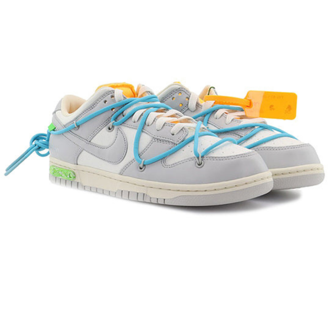 Off-White x Nike Dunk Low 'Lot 02 of 50' - Streetwear Fashion - thesclo.com