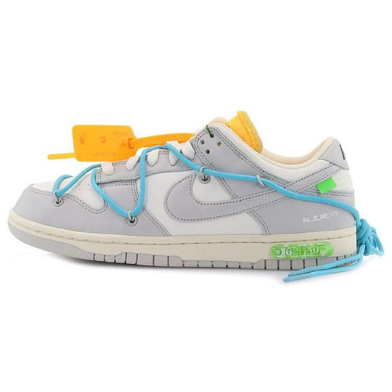 Off-White x Nike Dunk Low 'Lot 02 of 50' - Streetwear Fashion - thesclo.com