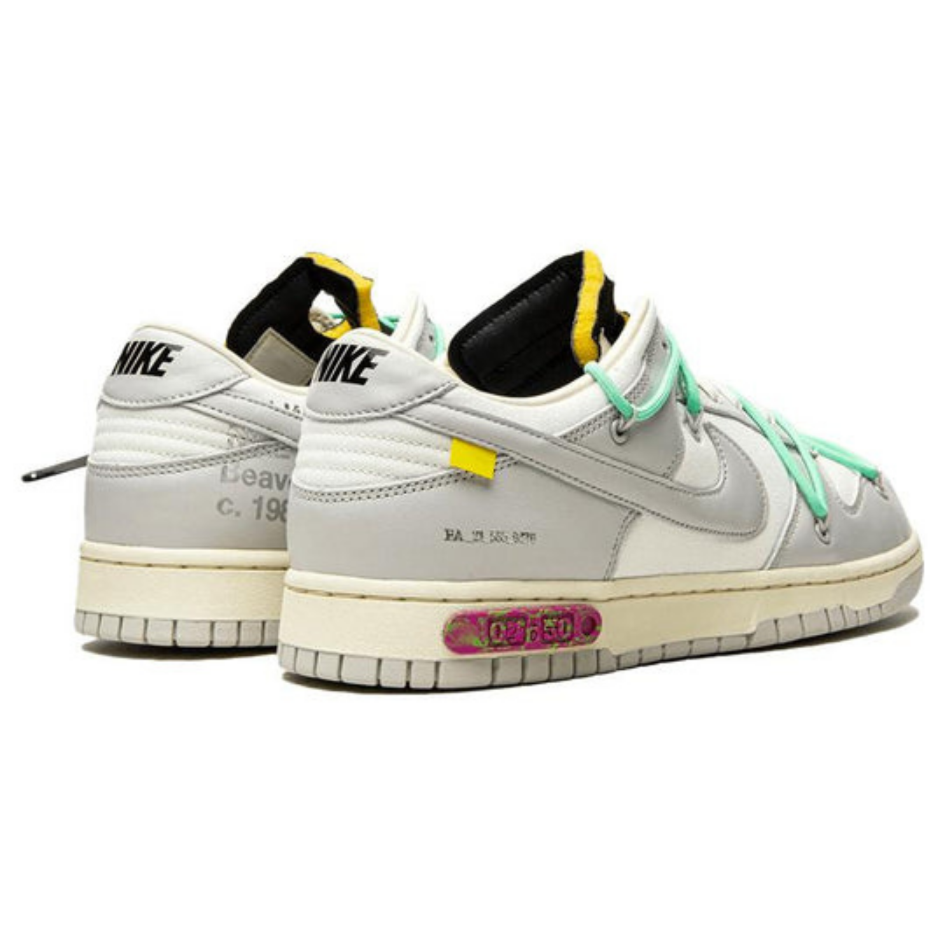 Off-White x Nike Dunk Low 'Lot 04 of 50' - Streetwear Fashion - thesclo.com