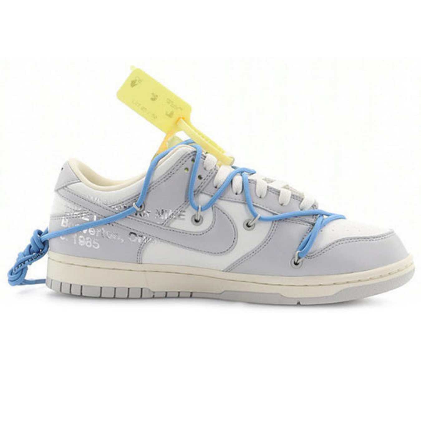 Off-White x Nike Dunk Low 'Lot 05 of 50' - Streetwear Fashion - thesclo.com