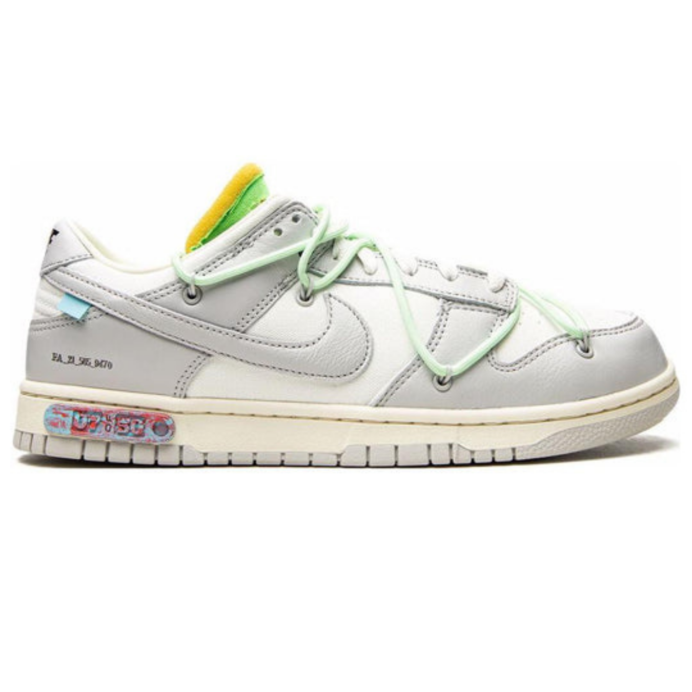 Off-White x Nike Dunk Low 'Lot 07 of 50' - Streetwear Fashion - thesclo.com