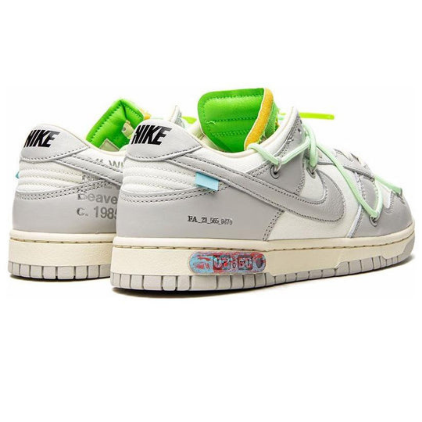 Off-White x Nike Dunk Low 'Lot 07 of 50' - Streetwear Fashion - thesclo.com