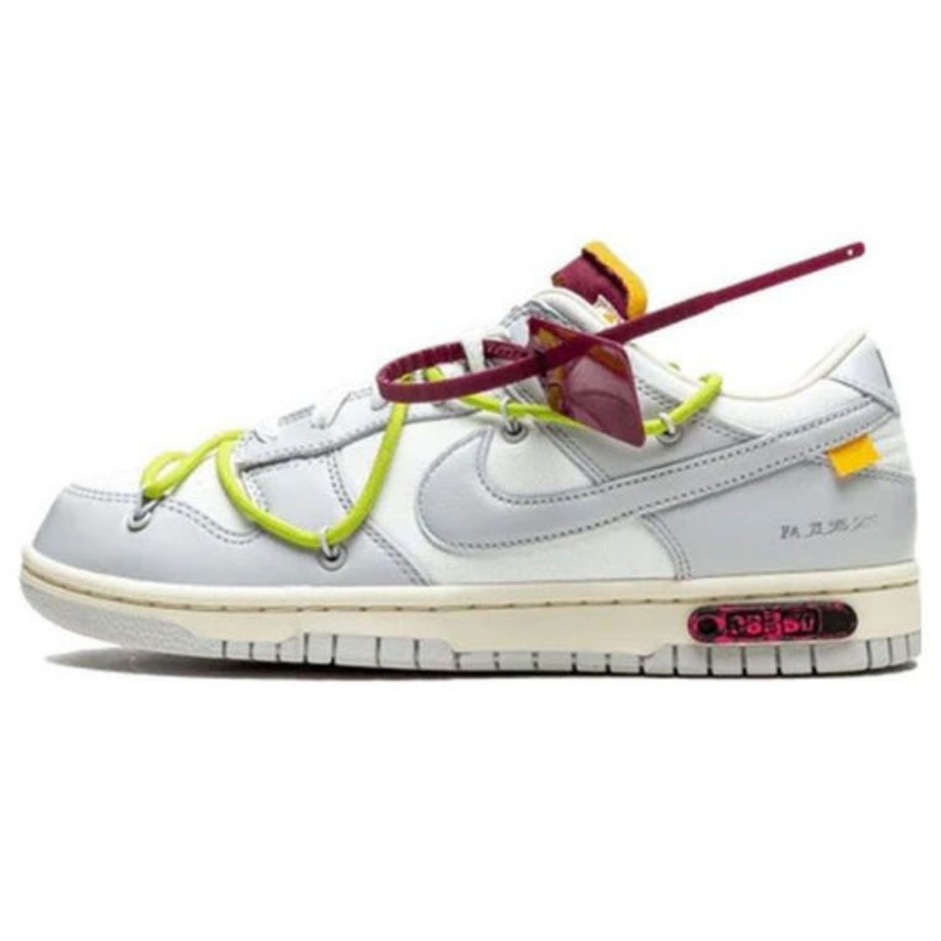 Off-White x Nike Dunk Low 'Lot 08 of 50' - Streetwear Fashion - thesclo.com