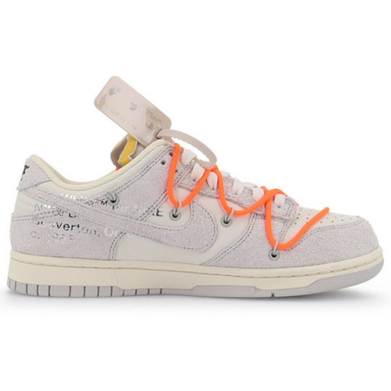 Off-White x Nike Dunk Low 'Lot 11 of 50' - Streetwear Fashion - thesclo.com