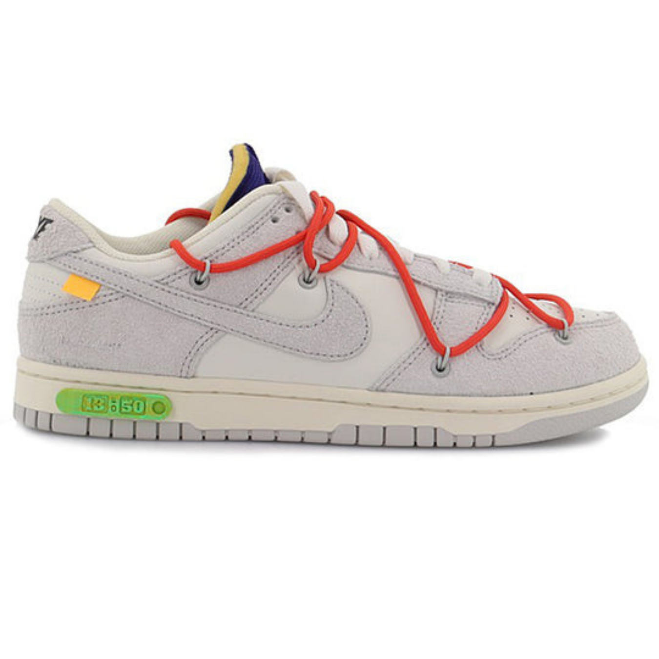 Off-White x Nike Dunk Low 'Lot 13 of 50' - Streetwear Fashion - thesclo.com