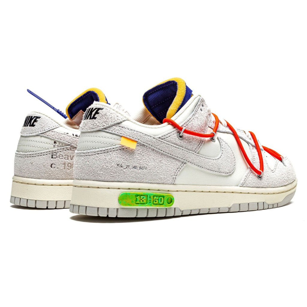 Off-White x Nike Dunk Low 'Lot 13 of 50'- Streetwear Fashion - thesclo.com