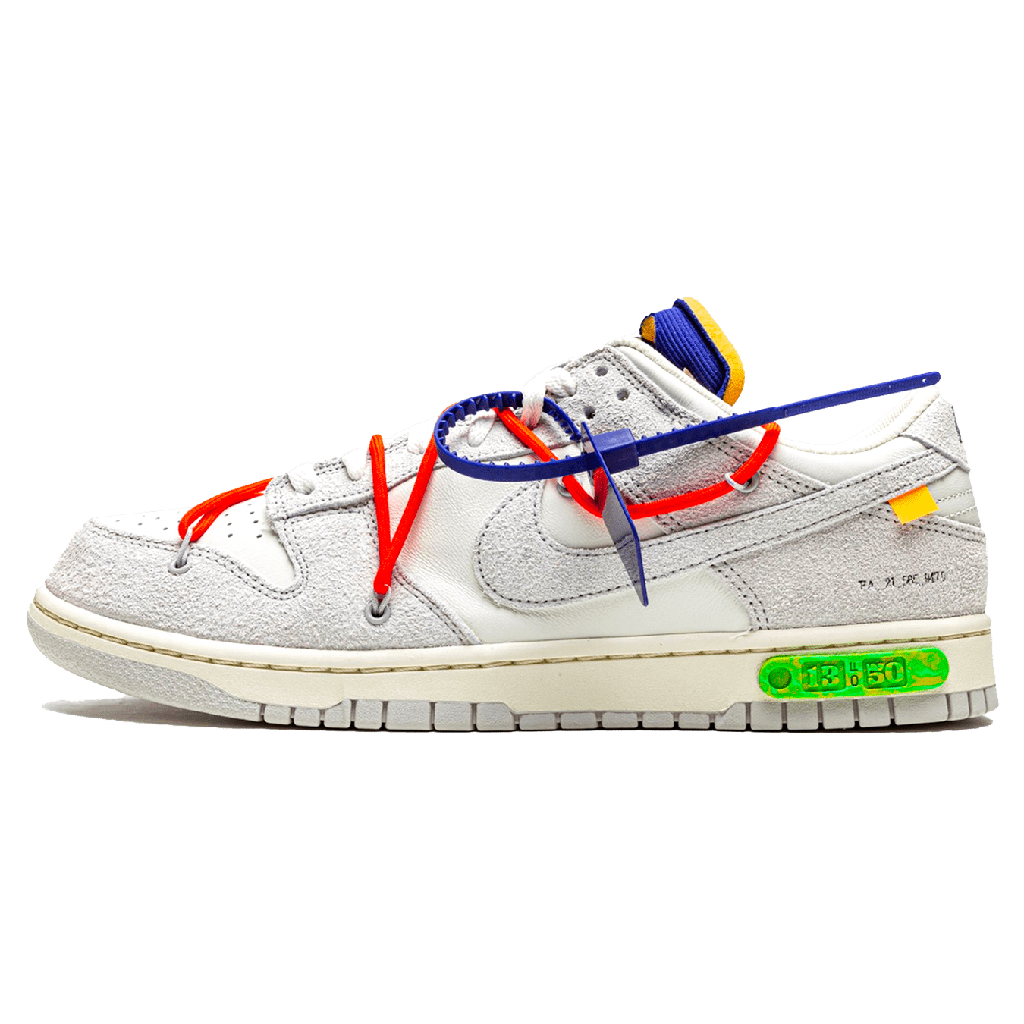 Off-White x Nike Dunk Low 'Lot 13 of 50'- Streetwear Fashion - thesclo.com