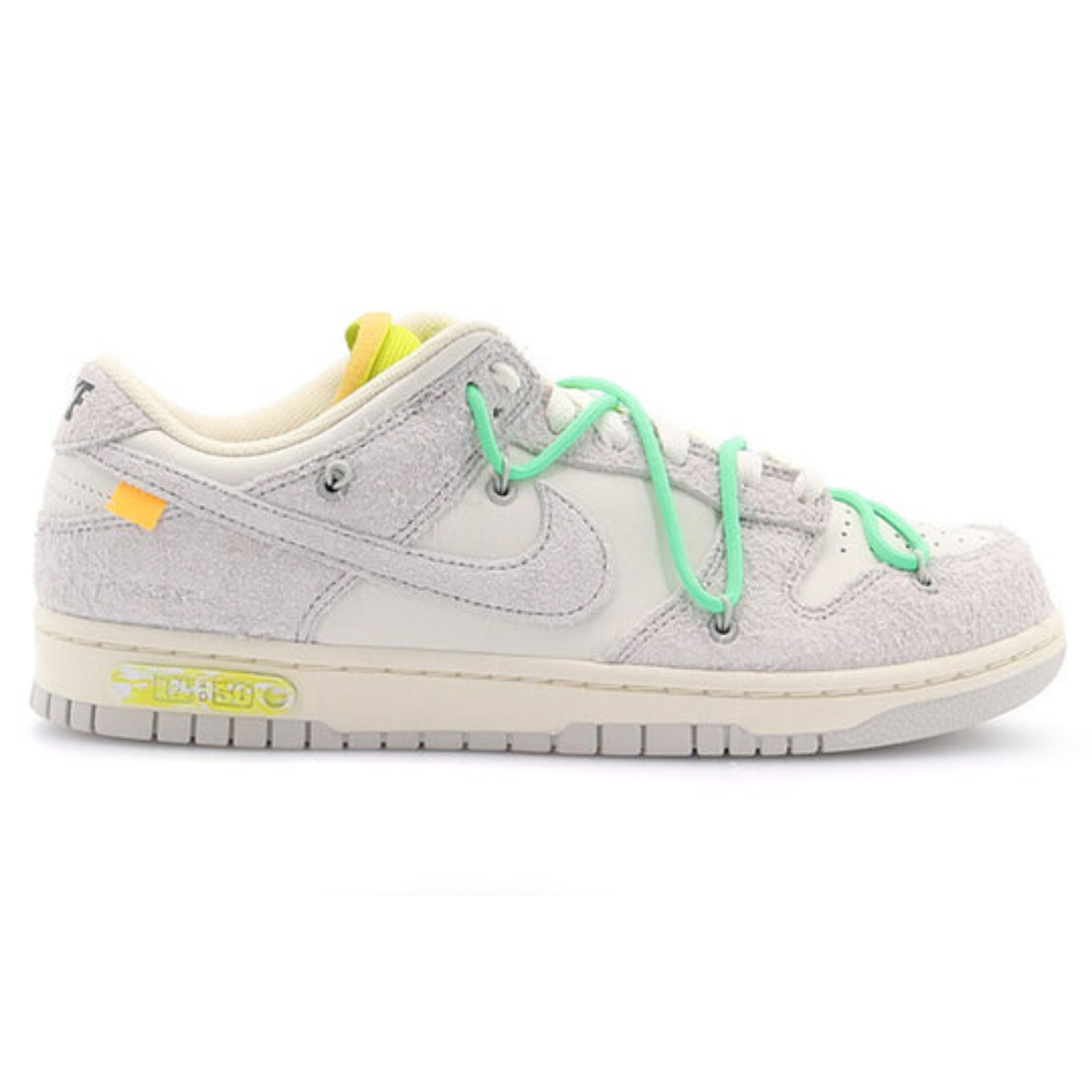 Off-White x Nike Dunk Low 'Lot 14 of 50' - Streetwear Fashion - thesclo.com