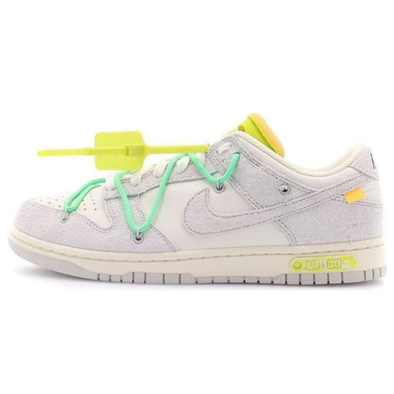 Off-White x Nike Dunk Low 'Lot 14 of 50' - Streetwear Fashion - thesclo.com