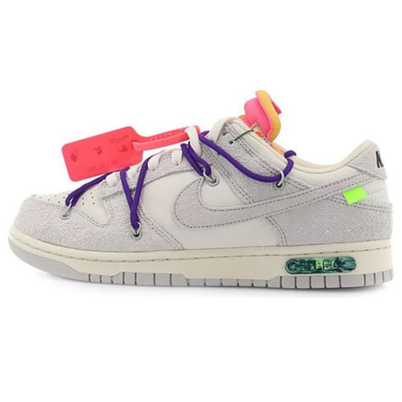 Off-White x Nike Dunk Low 'Lot 15 of 50' - Streetwear Fashion - thesclo.com