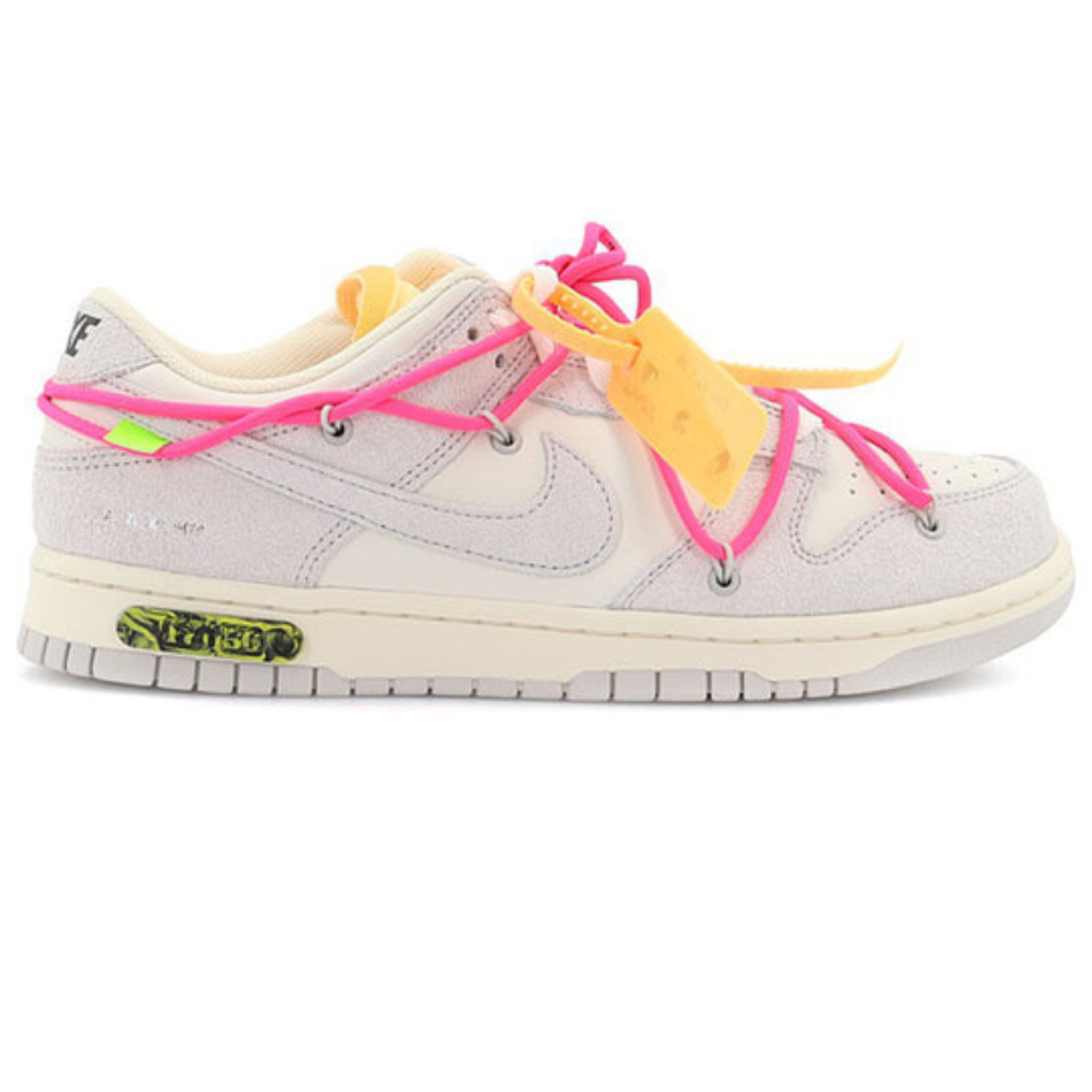 Off-White x Nike Dunk Low 'Lot 17 of 50' - Streetwear Fashion - thesclo.com