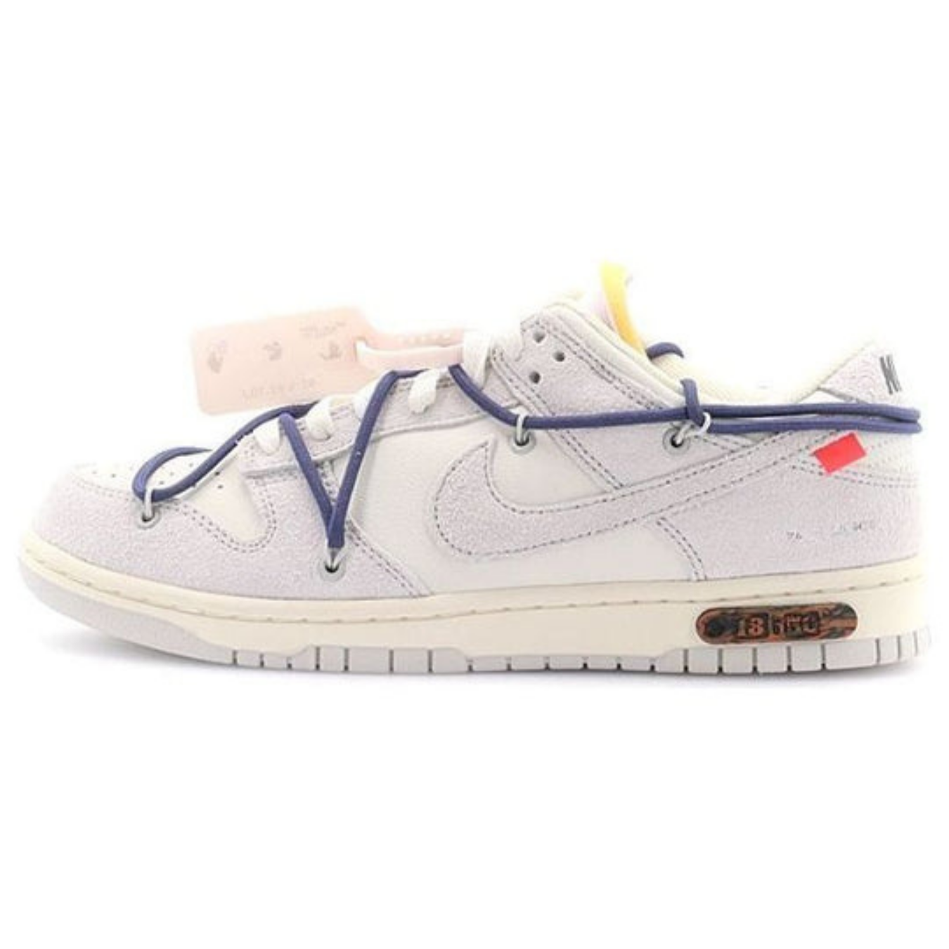 Off-White x Nike Dunk Low 'Lot 18 of 50' - Streetwear Fashion - thesclo.com