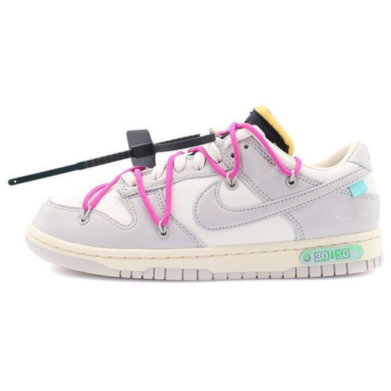 Off-White x Nike Dunk Low 'Lot 30 of 50' - Streetwear Fashion - thesclo.com