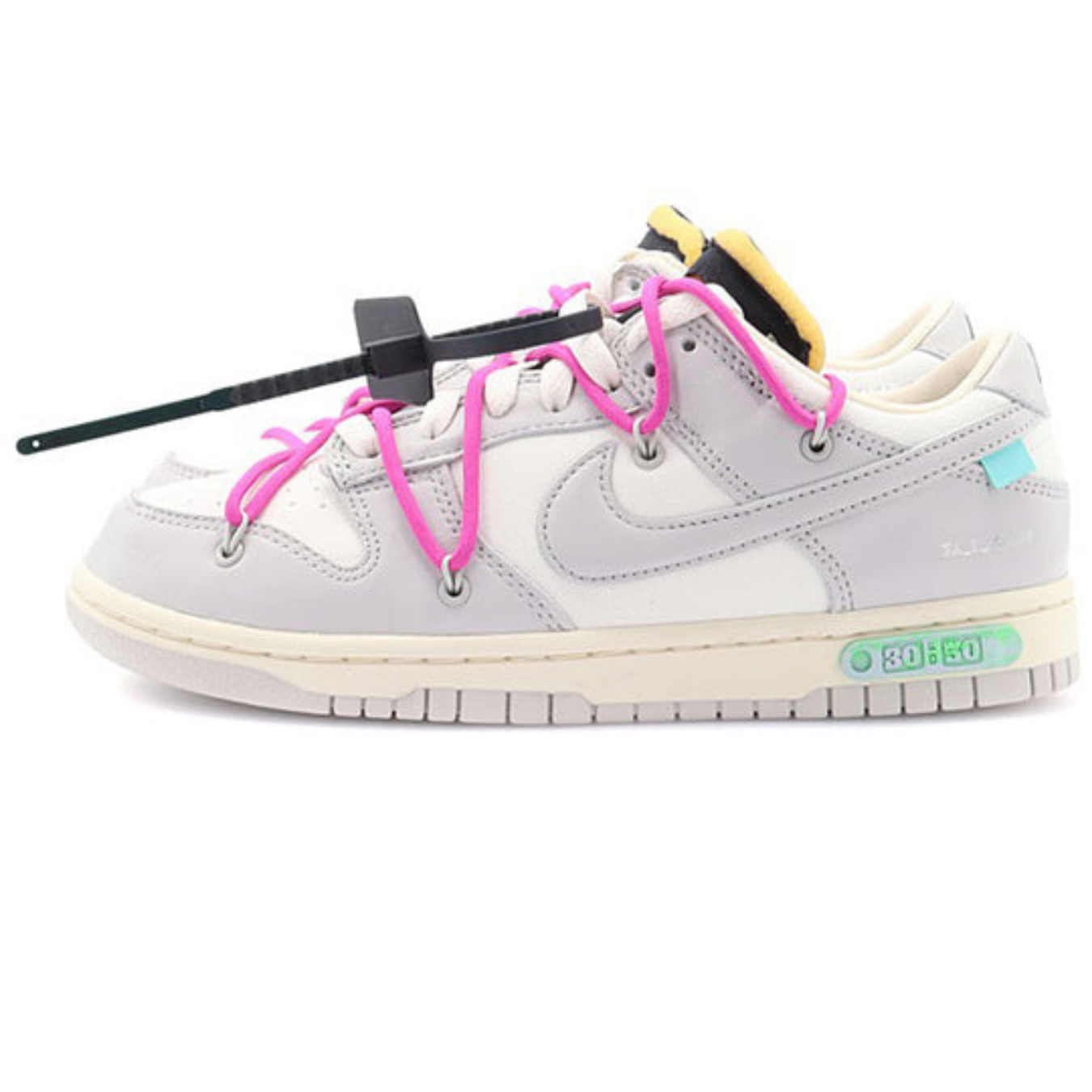 Off-White x Nike Dunk Low 'Lot 30 of 50' - Streetwear Fashion - thesclo.com