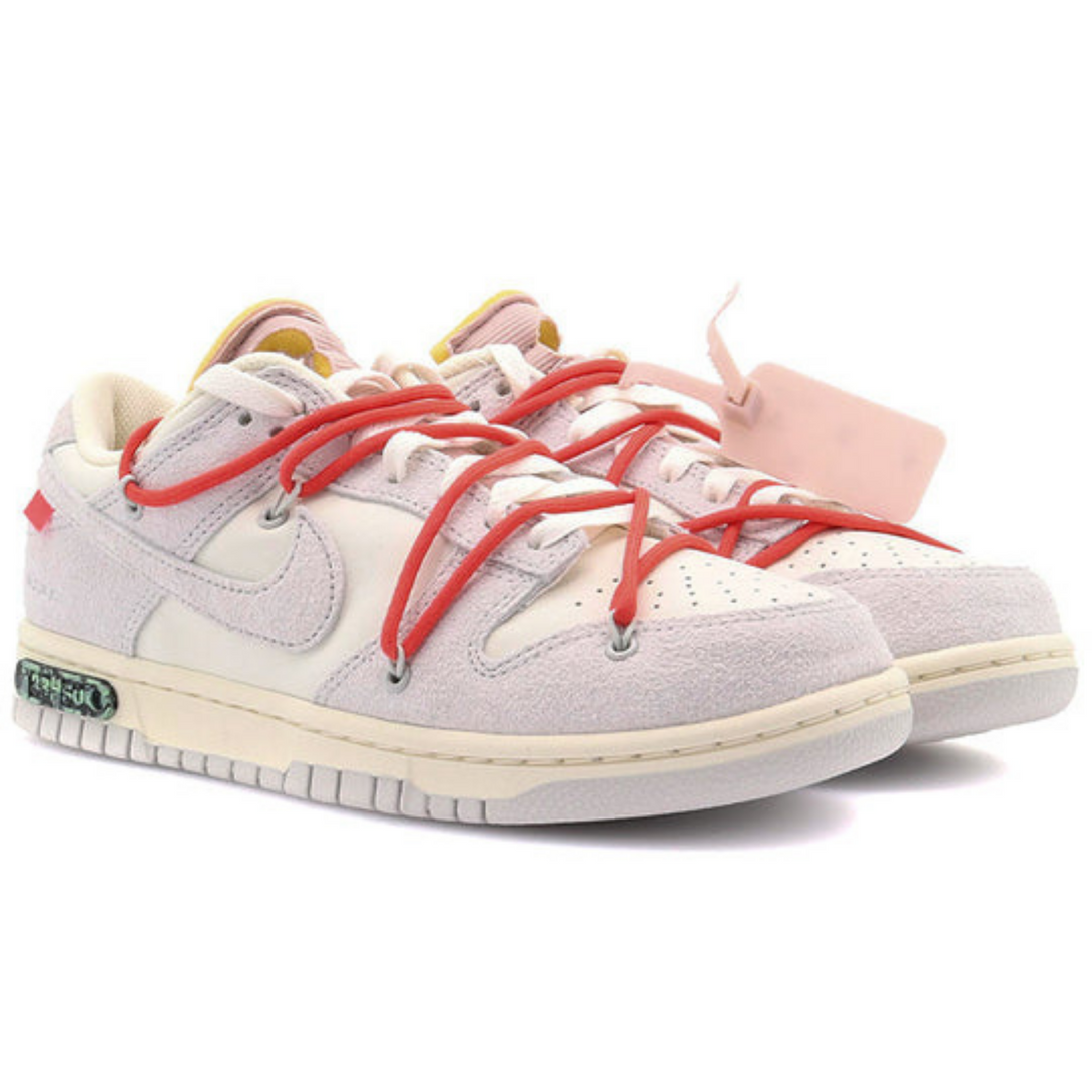 Off-White x Nike Dunk Low 'Lot 33 of 50' - Streetwear Fashion - thesclo.com