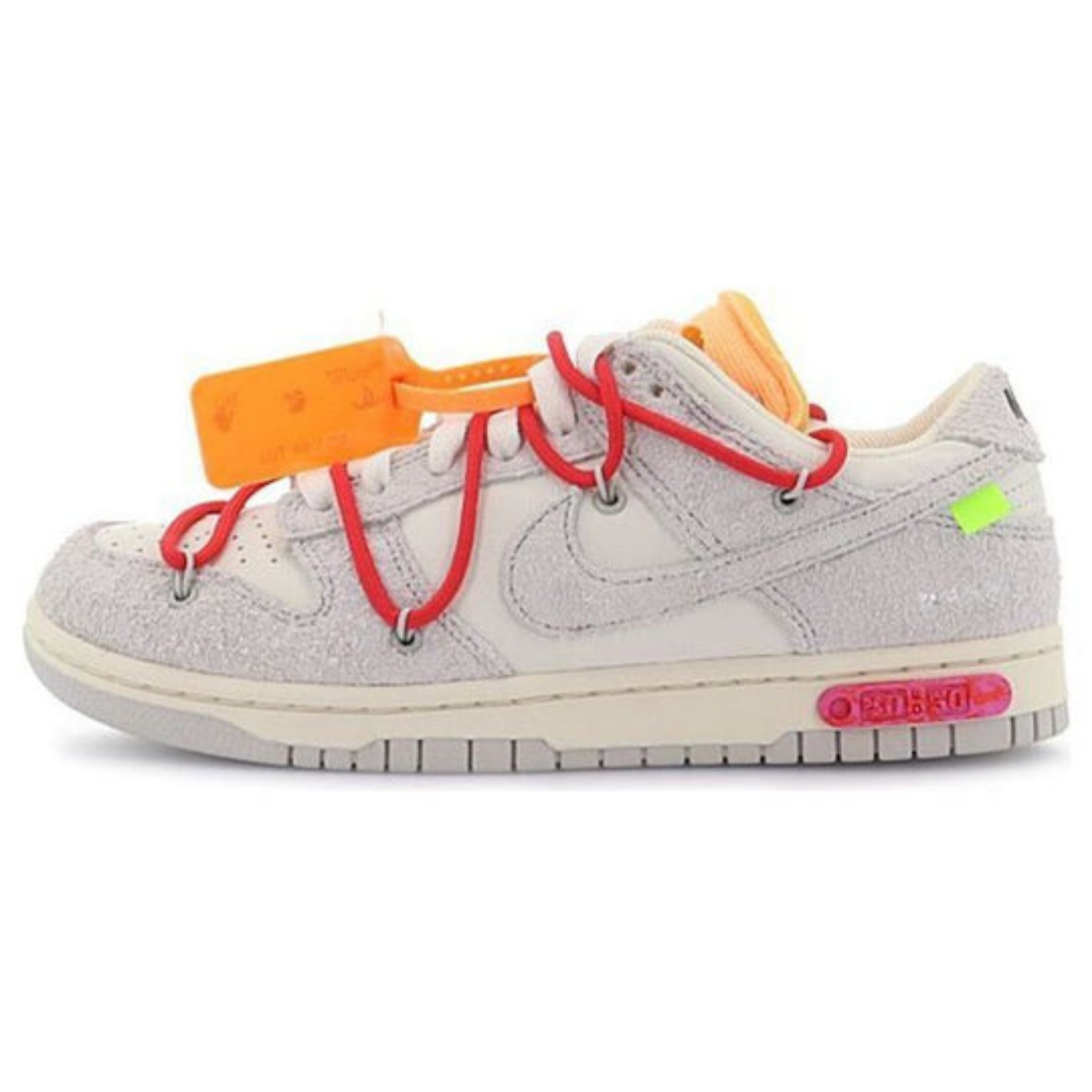 Off-White x Nike Dunk Low 'Lot 40 of 50' - Streetwear Fashion - thesclo.com