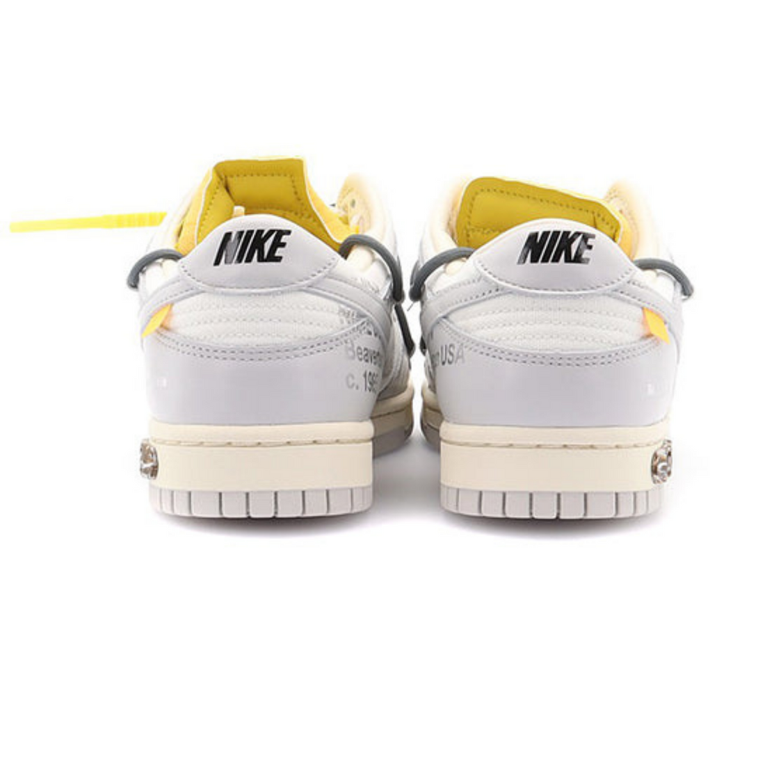 Off-White x Nike Dunk Low 'Lot 41 of 50' - Streetwear Fashion - thesclo.com
