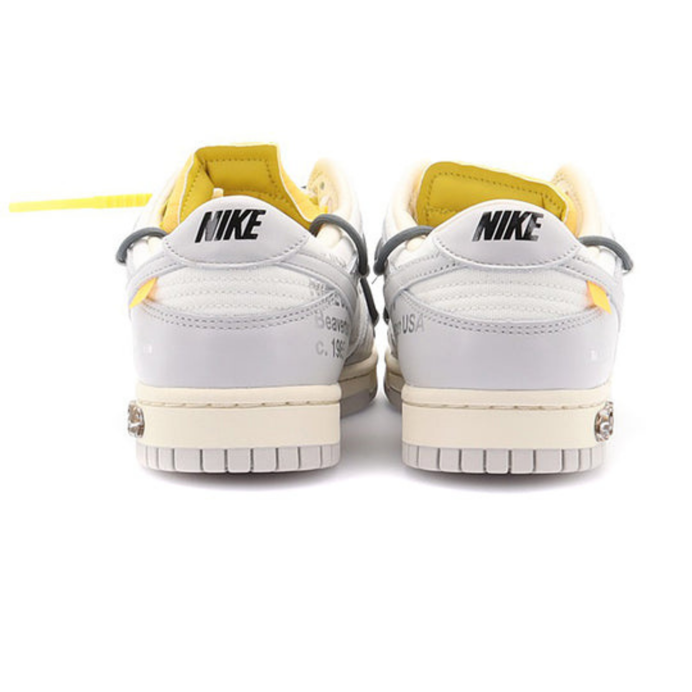 Off-White x Nike Dunk Low 'Lot 41 of 50' - Streetwear Fashion - thesclo.com