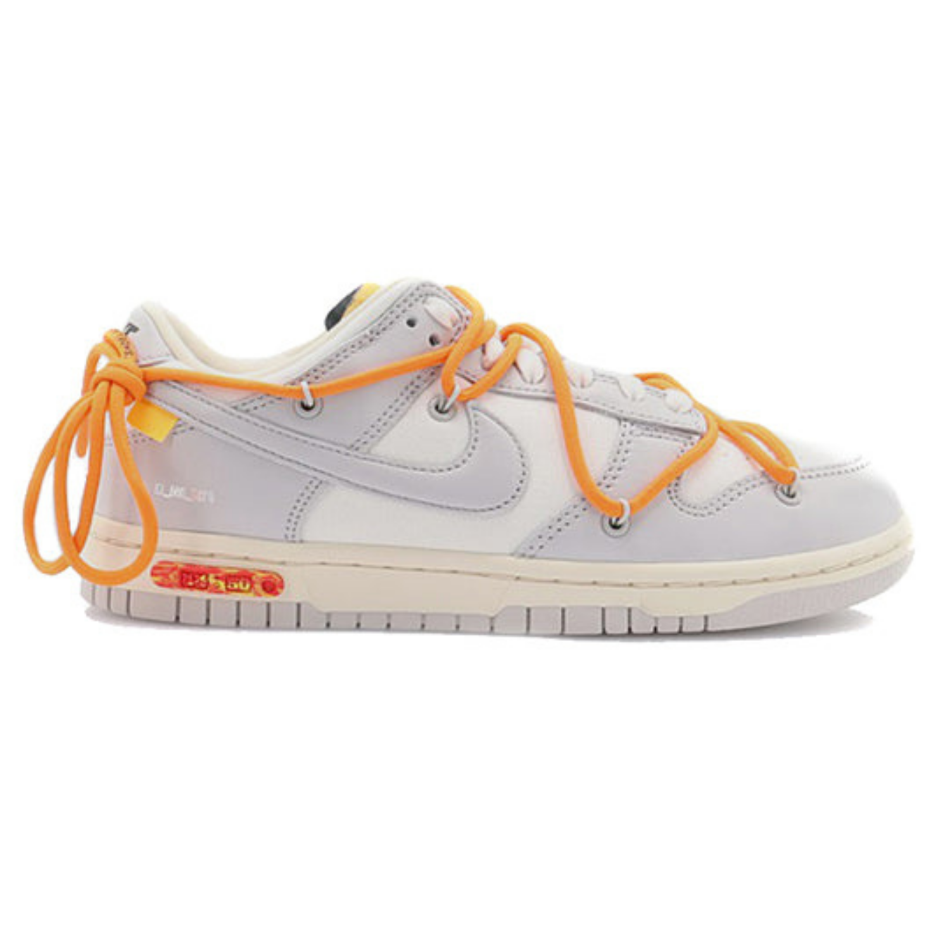 Off-White x Nike Dunk Low 'Lot 44 of 50' - Streetwear Fashion - thesclo.com