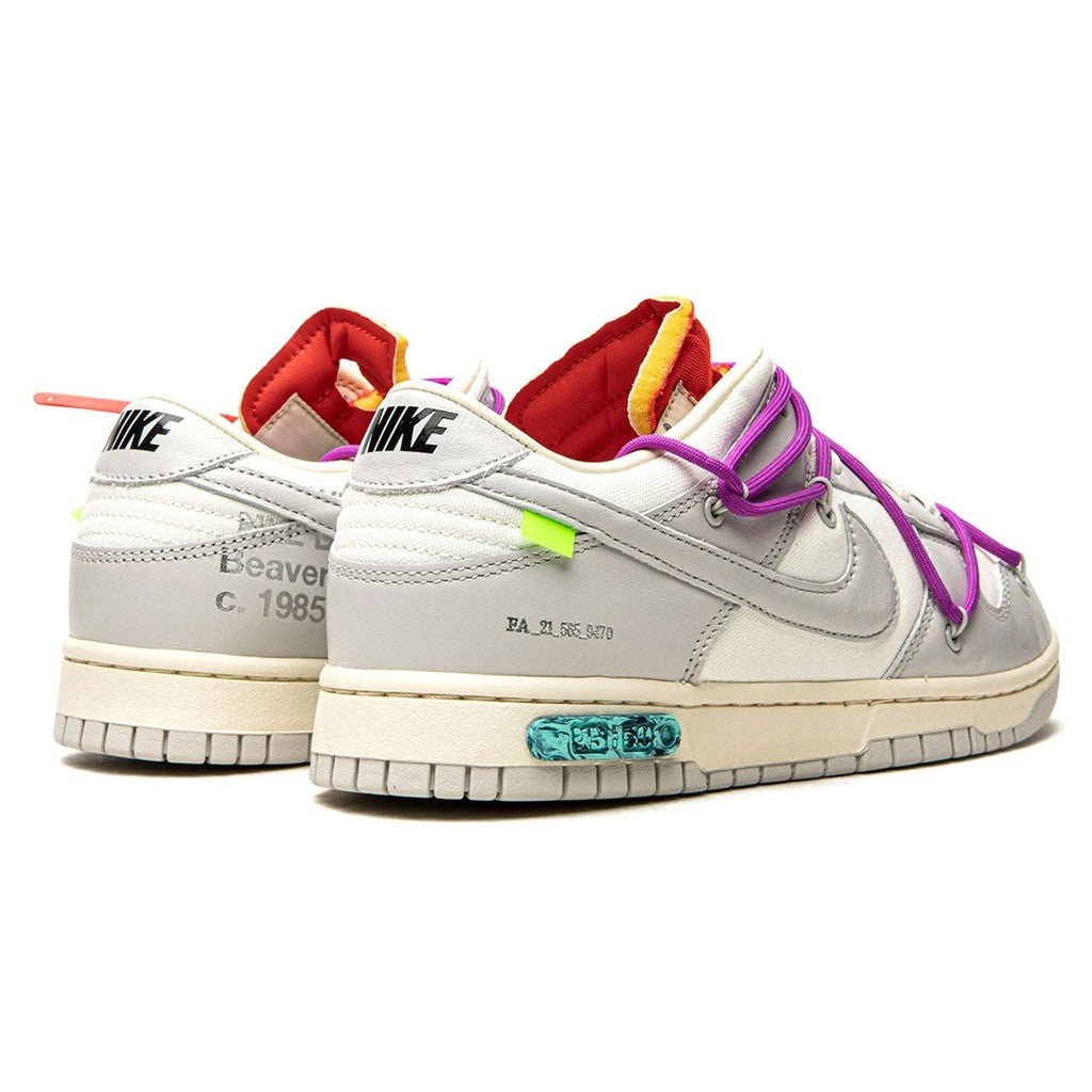 Off-White x Nike Dunk Low 'Lot 45 of 50'- Streetwear Fashion - thesclo.com