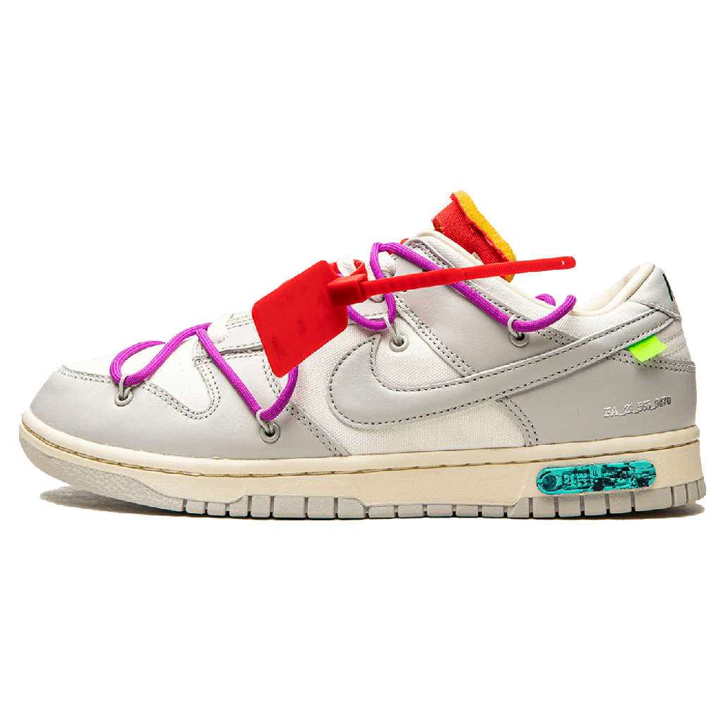 Off-White x Nike Dunk Low 'Lot 45 of 50'- Streetwear Fashion - thesclo.com