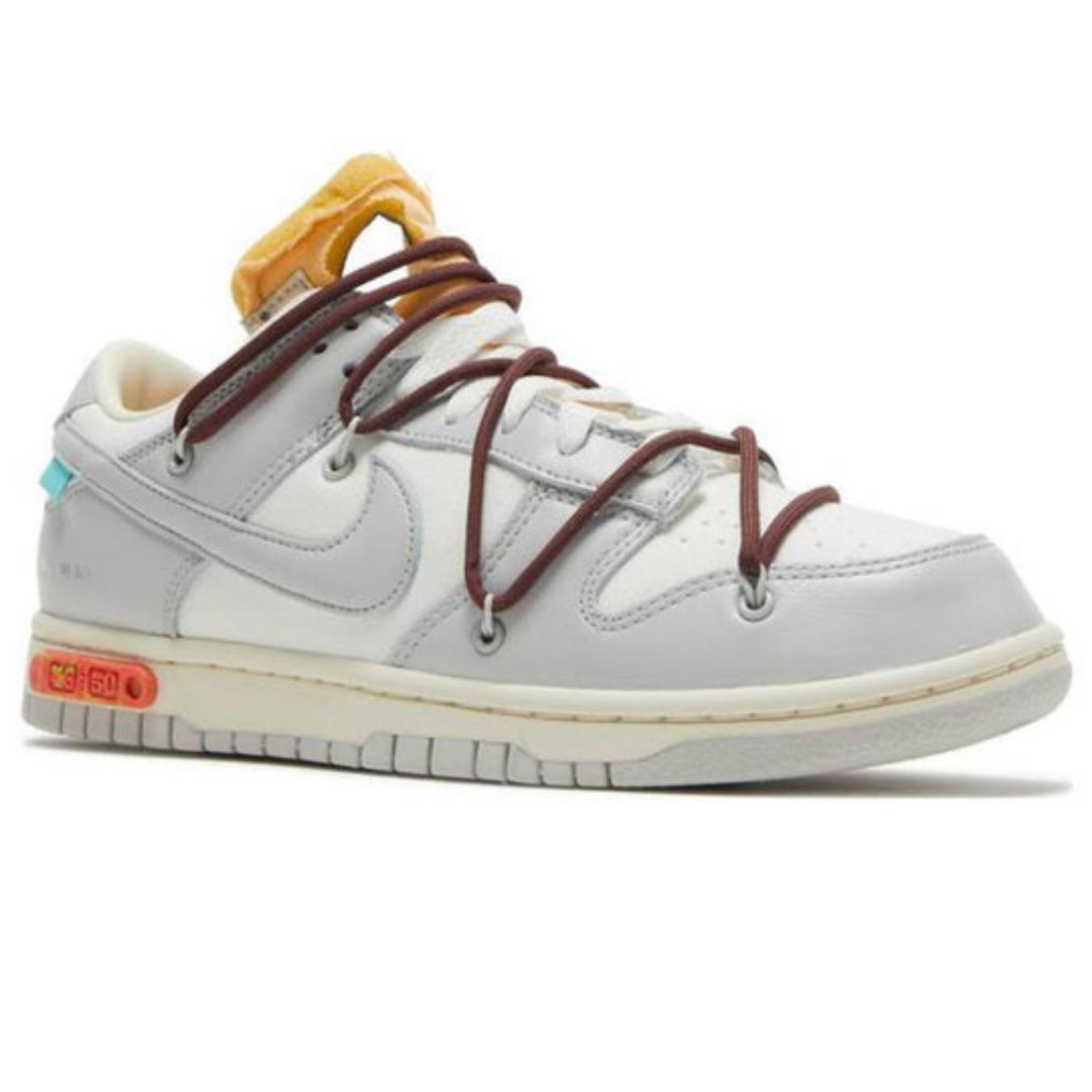 Off-White x Nike Dunk Low 'Lot 46 of 50' - Streetwear Fashion - thesclo.com