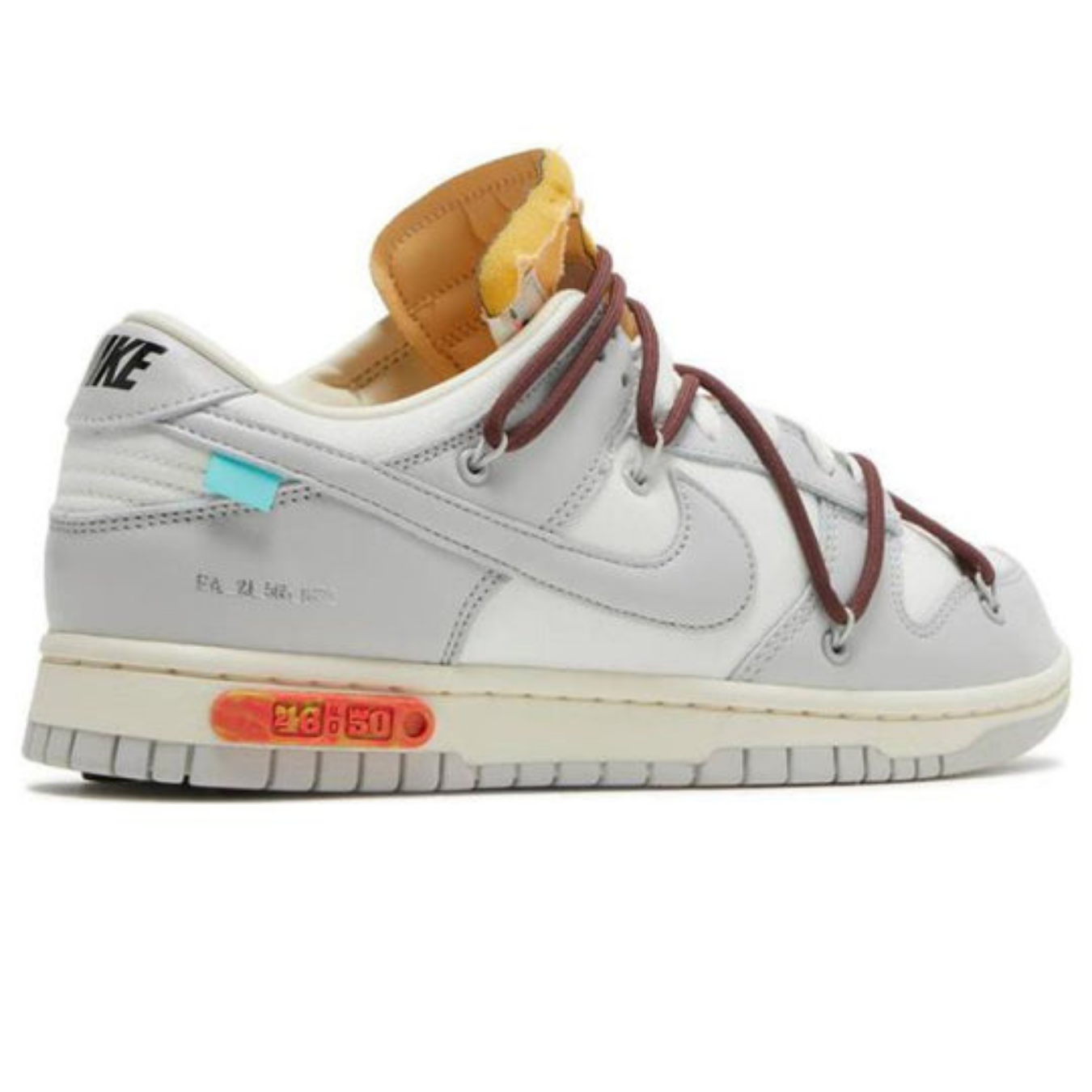 Off-White x Nike Dunk Low 'Lot 46 of 50' - Streetwear Fashion - thesclo.com