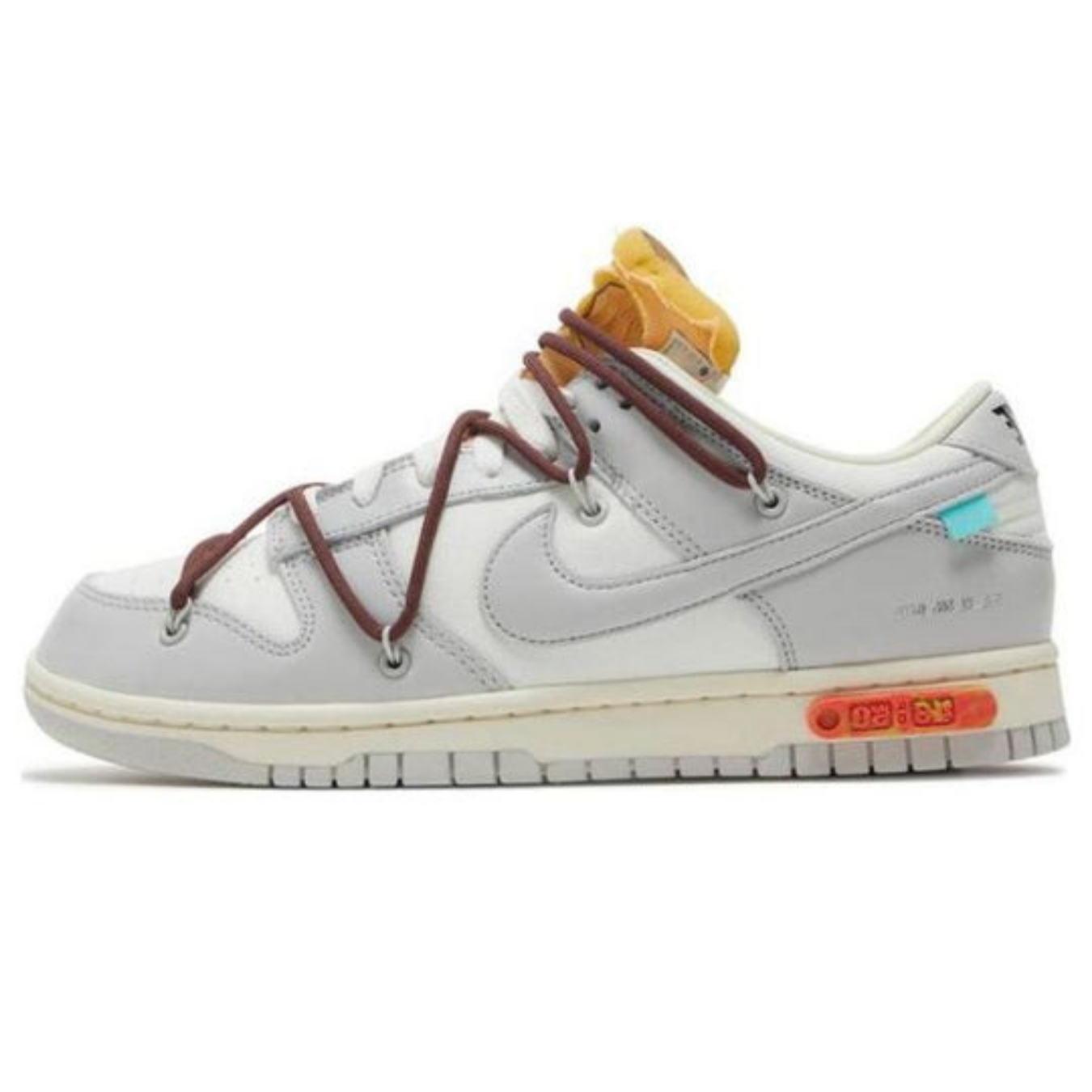 Off-White x Nike Dunk Low 'Lot 46 of 50' - Streetwear Fashion - thesclo.com