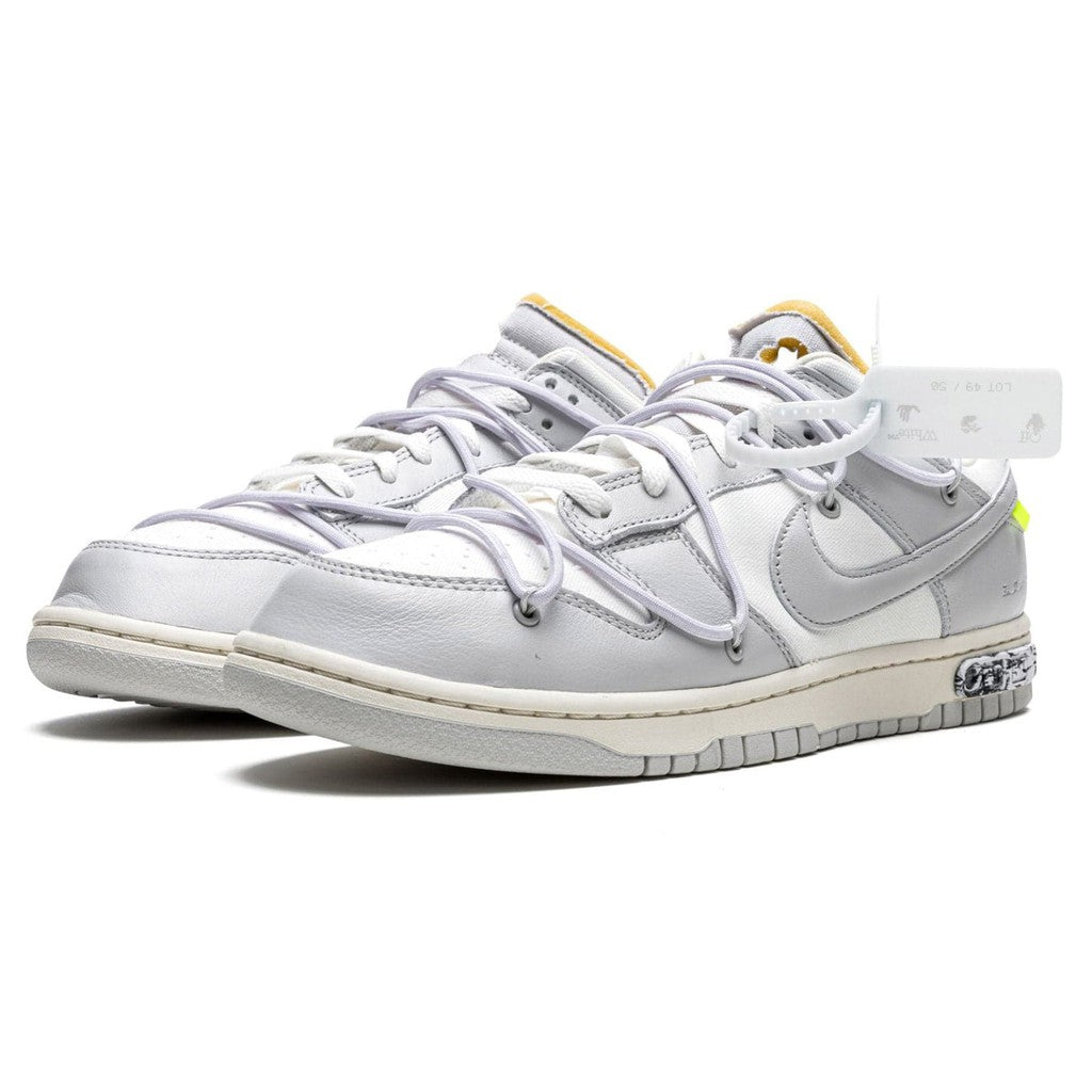 Off-White x Nike Dunk Low 'Lot 49 of 50'- Streetwear Fashion - thesclo.com