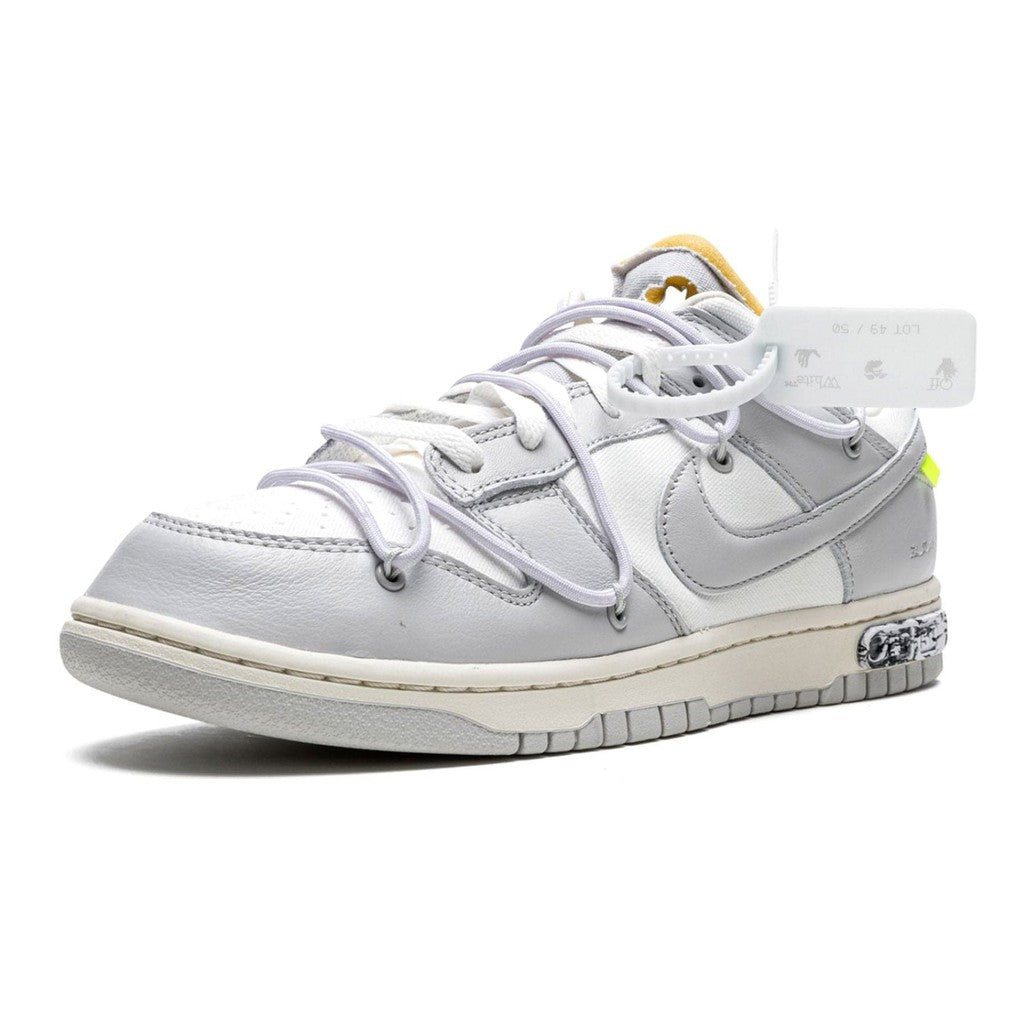 Off-White x Nike Dunk Low 'Lot 49 of 50'- Streetwear Fashion - thesclo.com