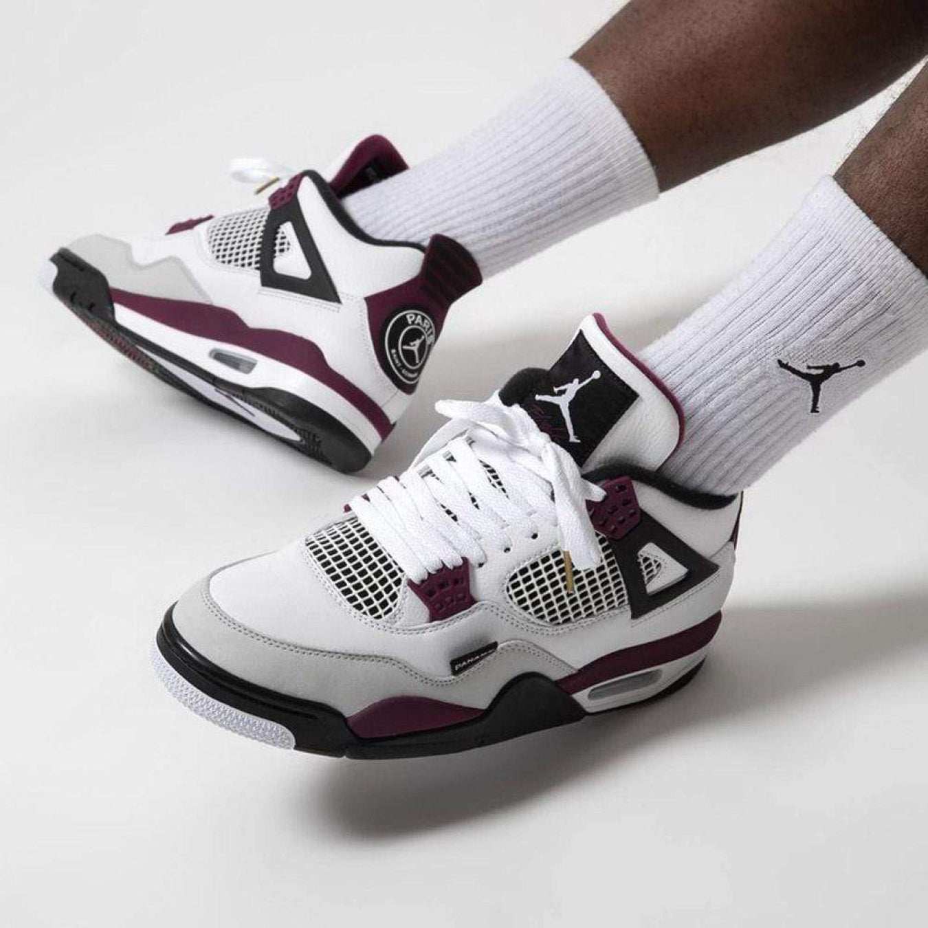 Paris Saint-Germain x Air Jordan 4 Retro 'Bordeaux' - Streetwear Fashion - thesclo.com