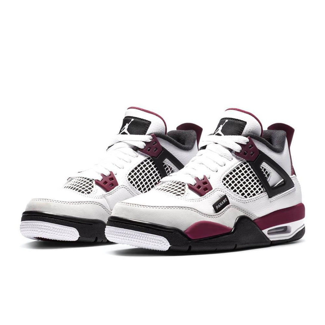 Paris Saint-Germain x Air Jordan 4 Retro GS 'Bordeaux' - Streetwear Fashion - thesclo.com