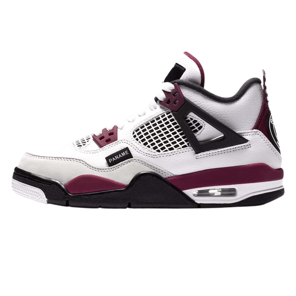 Paris Saint-Germain x Air Jordan 4 Retro GS 'Bordeaux' - Streetwear Fashion - thesclo.com