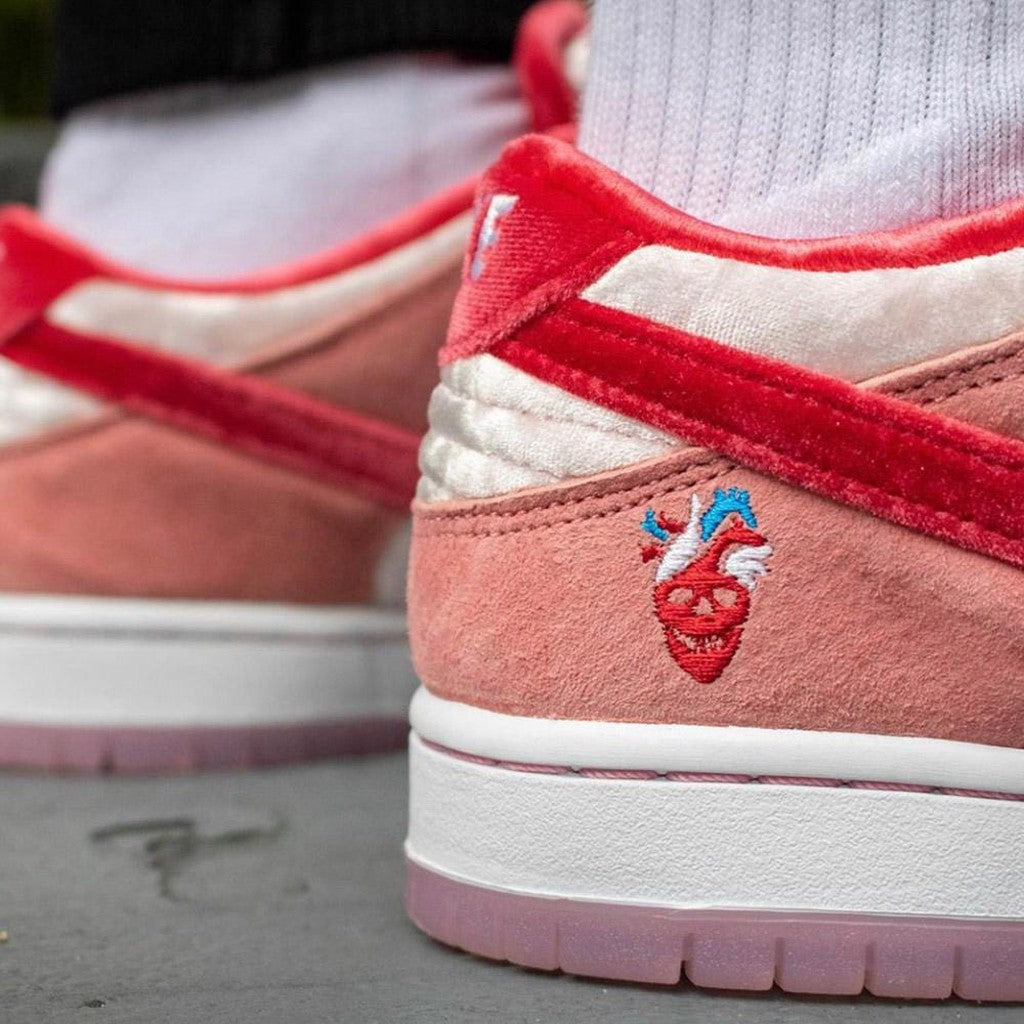 StrangeLove x Nike Dunk Low SB 'Valentine's Day'- Streetwear Fashion - thesclo.com