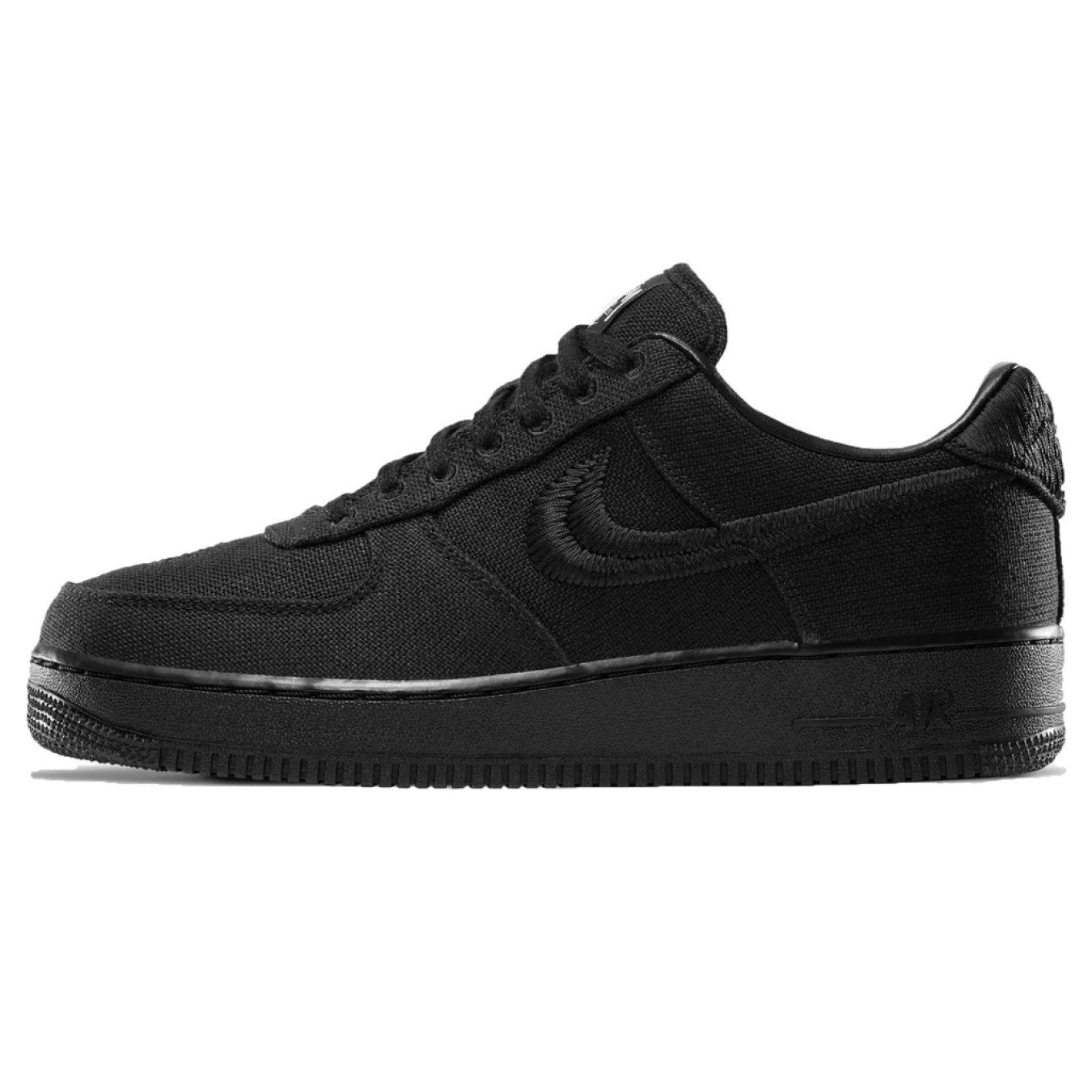 Stussy x Nike Air Force 1 Low 'Triple Black' - Streetwear Fashion - thesclo.com