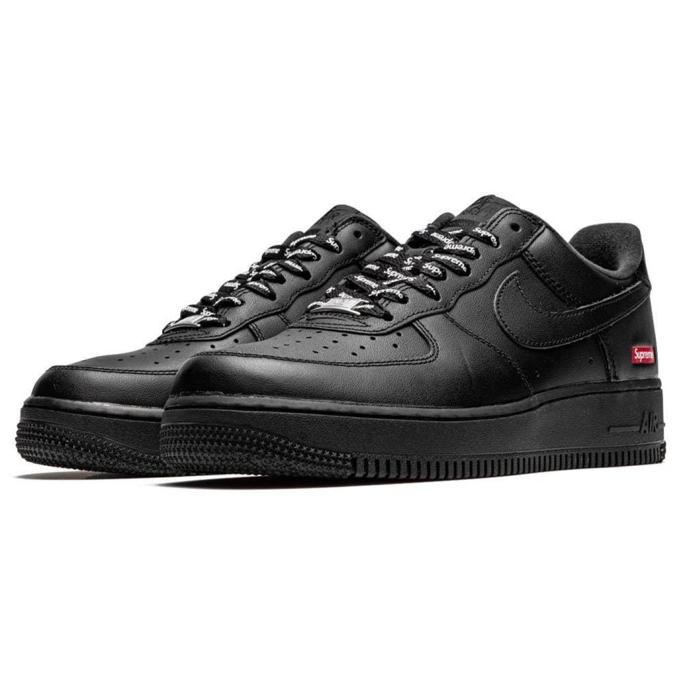 Supreme x Nike Air Force 1 Low 'Box Logo - Black' - Streetwear Fashion - thesclo.com