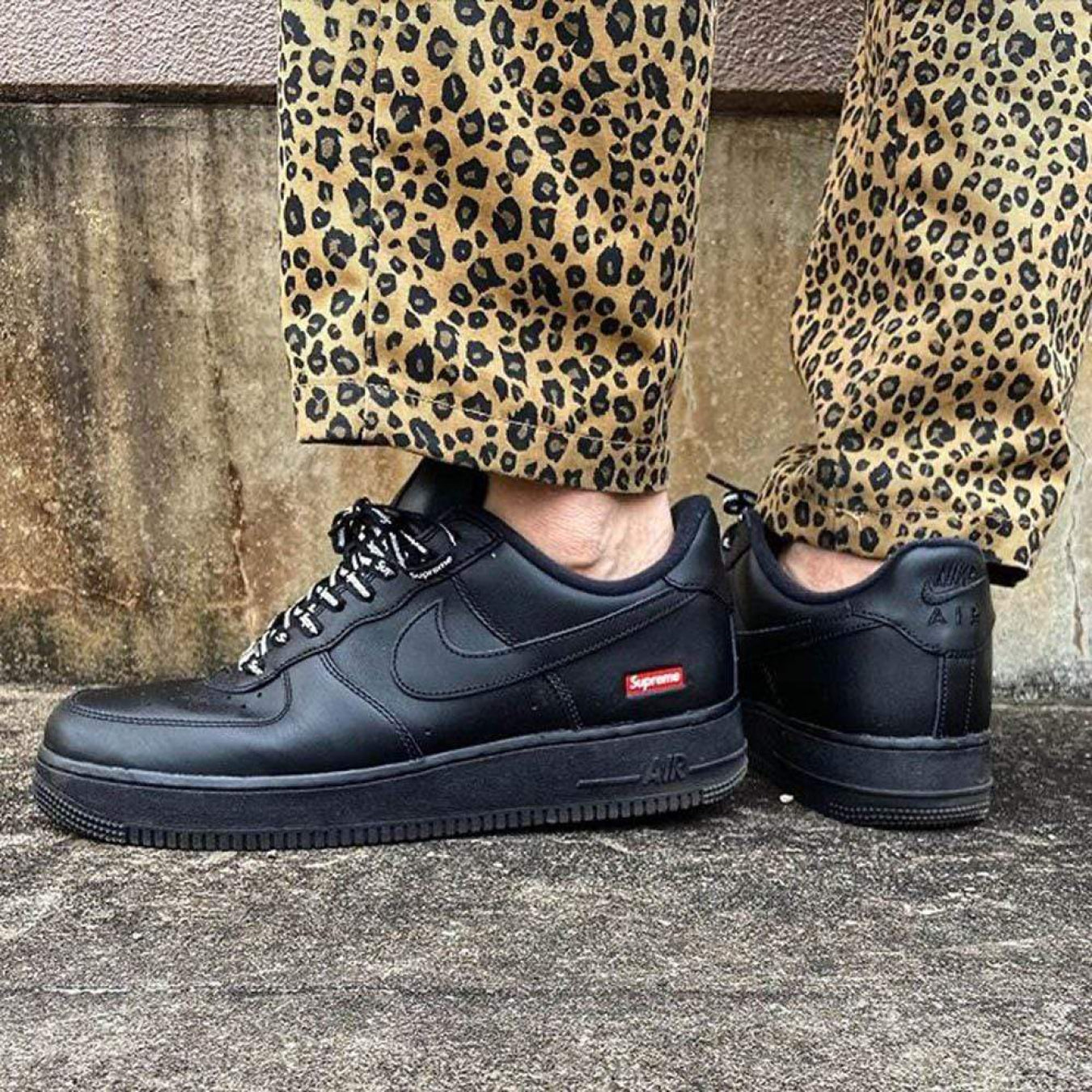 Supreme x Nike Air Force 1 Low 'Box Logo - Black' - Streetwear Fashion - thesclo.com