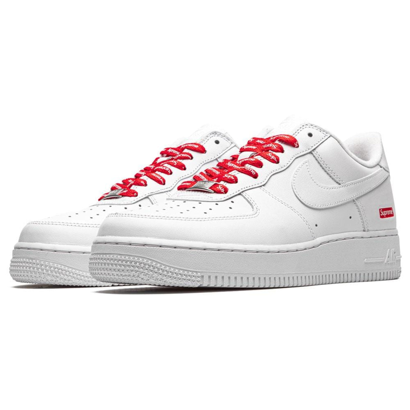 Supreme x Nike Air Force 1 Low 'Box Logo - White' - Streetwear Fashion - thesclo.com