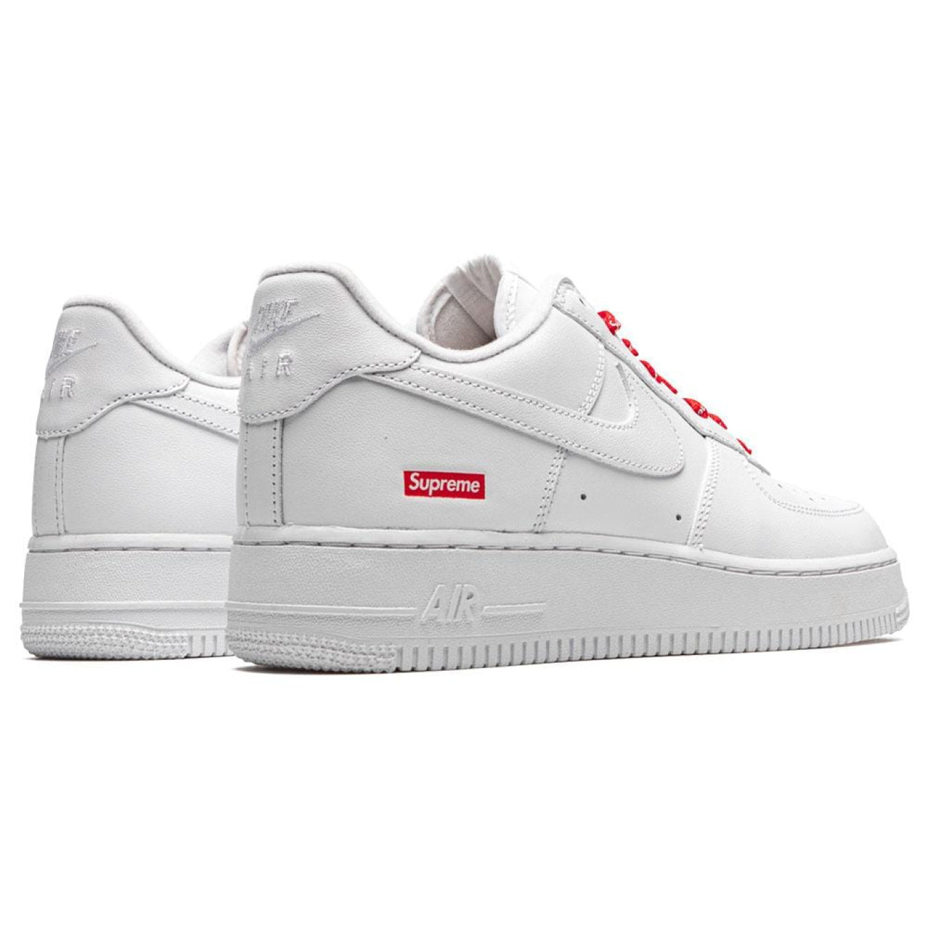 Supreme x Nike Air Force 1 Low 'Box Logo - White' - Streetwear Fashion - thesclo.com