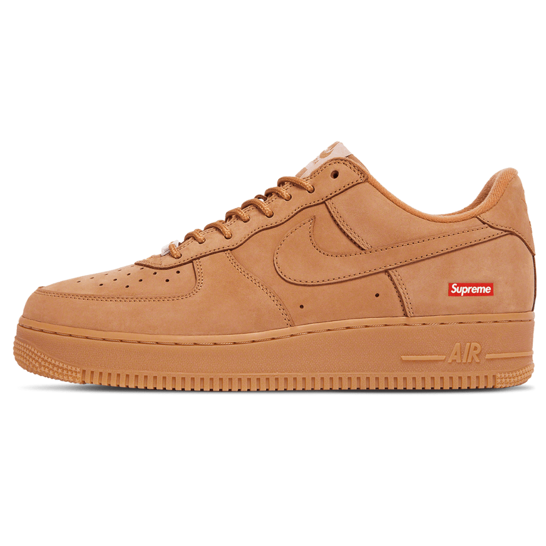 Supreme x Nike Air Force 1 Low SP 'Flax' - Streetwear Fashion - thesclo.com