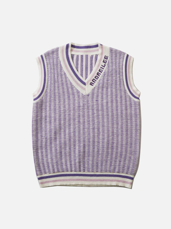 Thesclo - "ANDREILEE" Sweater Vest - Streetwear Fashion - thesclo.com