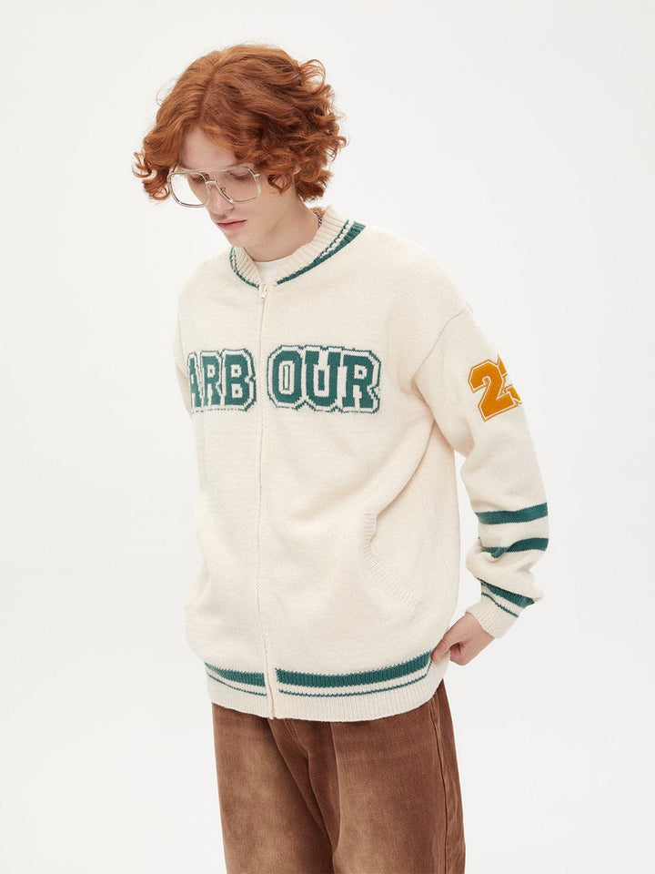 Thesclo - ARBOUR Embroidery Cardigan - Streetwear Fashion - thesclo.com