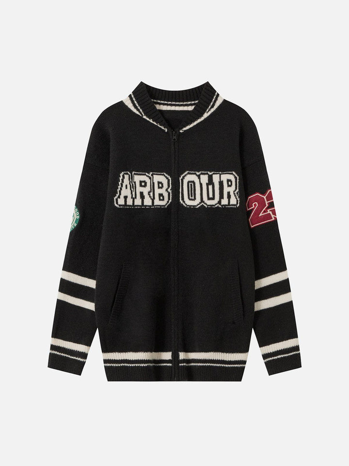 Thesclo - ARBOUR Embroidery Cardigan - Streetwear Fashion - thesclo.com