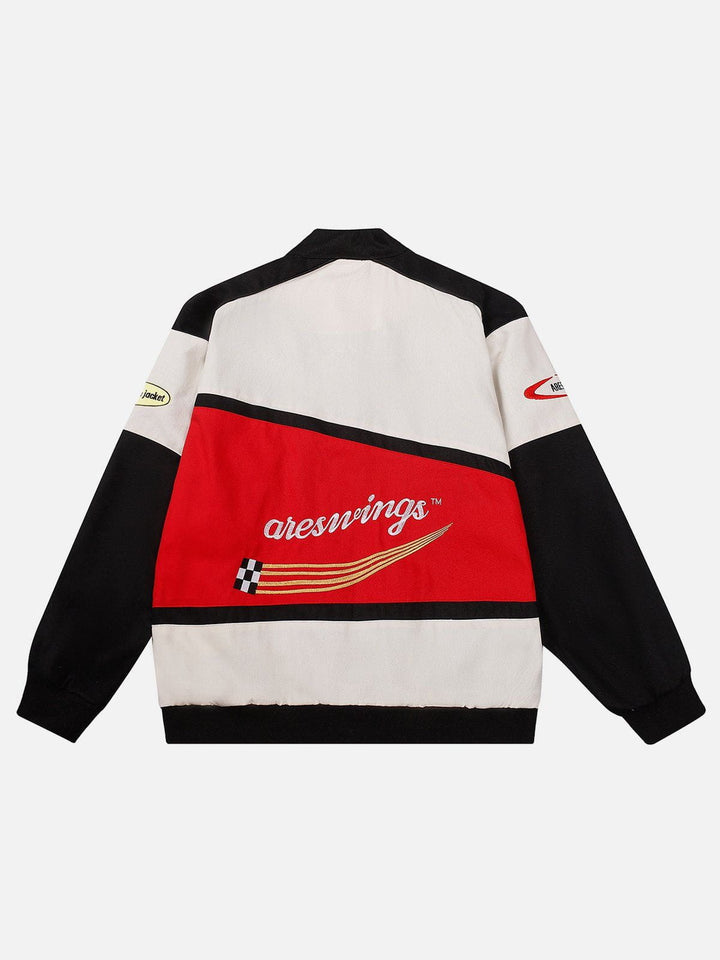 Thesclo - "ARES WINGS" Patchwork Racing Jacket - Streetwear Fashion - thesclo.com