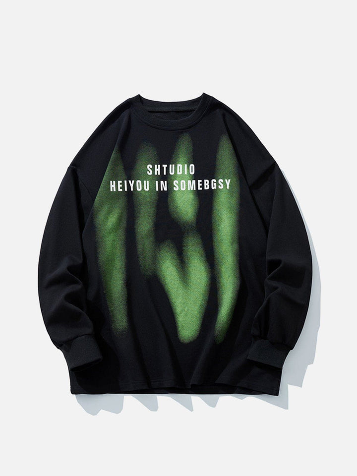 Thesclo - Abstract Print Sweatshirt - Streetwear Fashion - thesclo.com