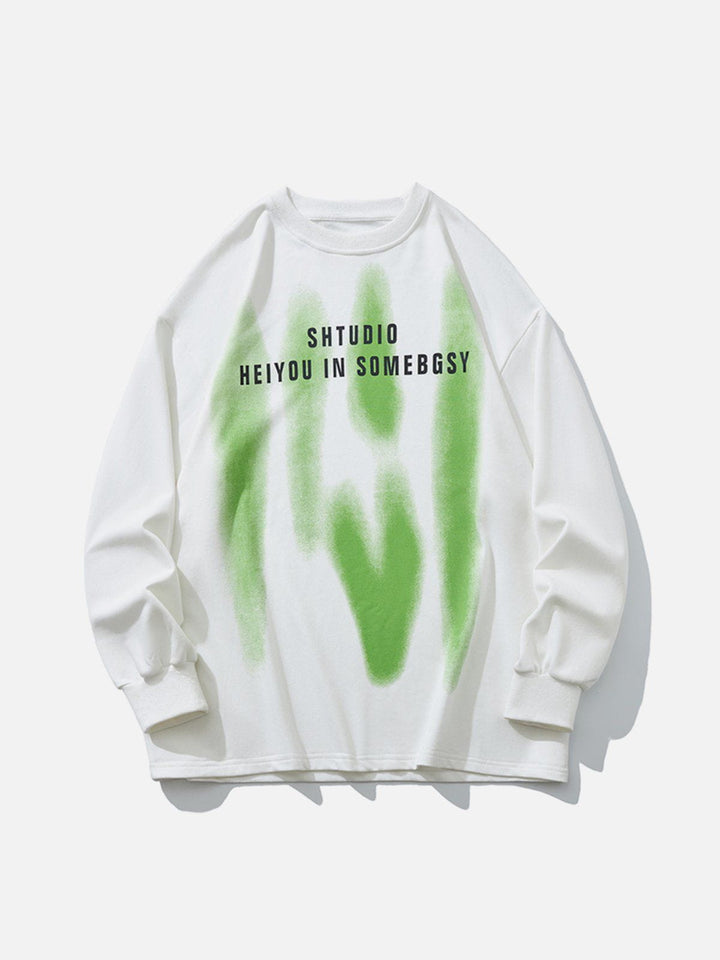 Thesclo - Abstract Print Sweatshirt - Streetwear Fashion - thesclo.com